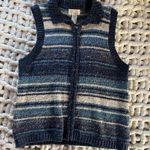 Vintage St. John’s Bay Striped Sweater Vest